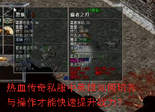 ��Ѫ����˽����Ӣ�����������������ܿ�������ս����