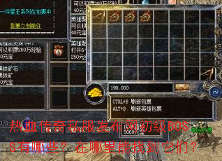 ��Ѫ����˽������������BOSS����Щ�����������ҵ����ǣ�