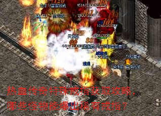 热血传奇特殊戒指获取攻略,哪些怪物能爆出稀有戒指? 热血传奇特殊戒指获取攻略,哪些怪物能爆出稀有戒指?