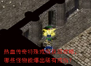 热血传奇特殊戒指获取攻略,哪些怪物能爆出稀有戒指? 热血传奇特殊戒指获取攻略,哪些怪物能爆出稀有戒指?